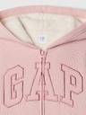 GAP Dětská sherpa mikina s logem GAP