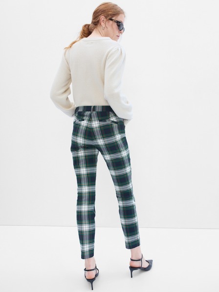 GAP Kostkované kalhoty skinny bi-stretch GAP