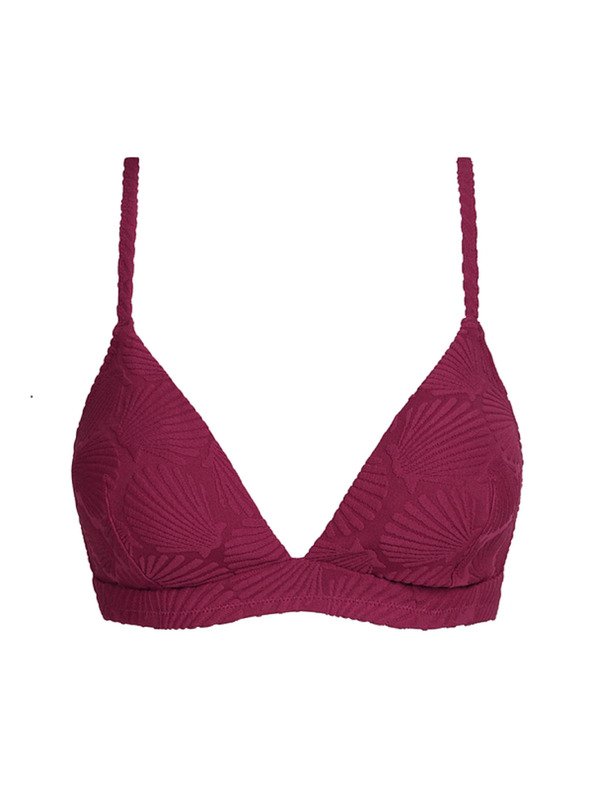 DIM DIM SWIMWEAR SHELL TRIANGLE BRA - Dámské plavky - tmavě červená