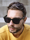 VEYREY VeyRey Sluneční brýle Polarizační lesklé Nerd černé s černými skly