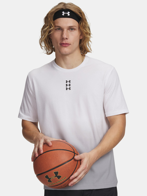 Under Armour Pánské tričko Under Armour UA M HOOPS TRIPLE LOGO SS