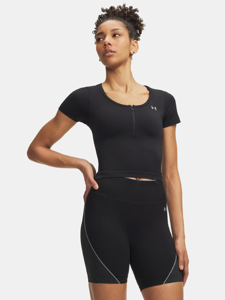 Under Armour Dámské tričko Under Armour Vanish Seamless Crop Zip SS