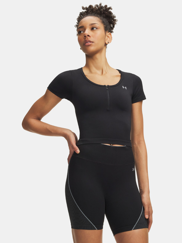 Under Armour Dámské tričko Under Armour Vanish Seamless Crop Zip SS