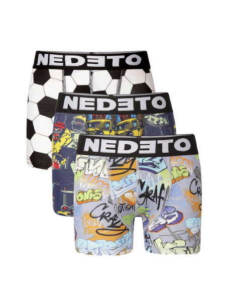 Nedeto Sada tří - dětské boxerky Nedeto vícebarevné