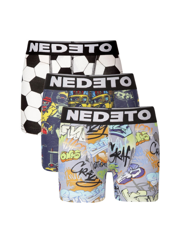 Nedeto Sada tří - dětské boxerky Nedeto vícebarevné