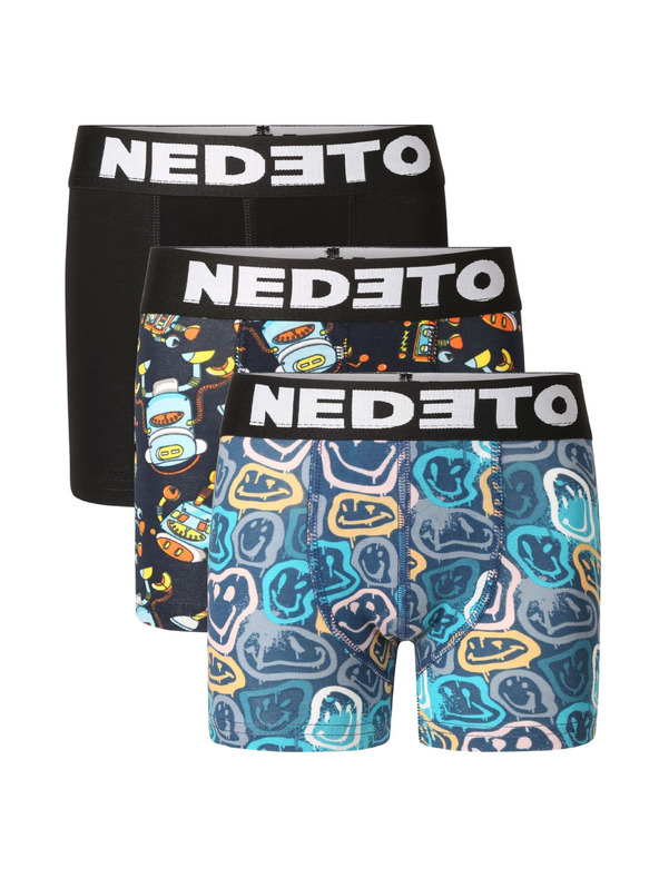 Nedeto Sada tří - dětské boxerky Nedeto vícebarevné