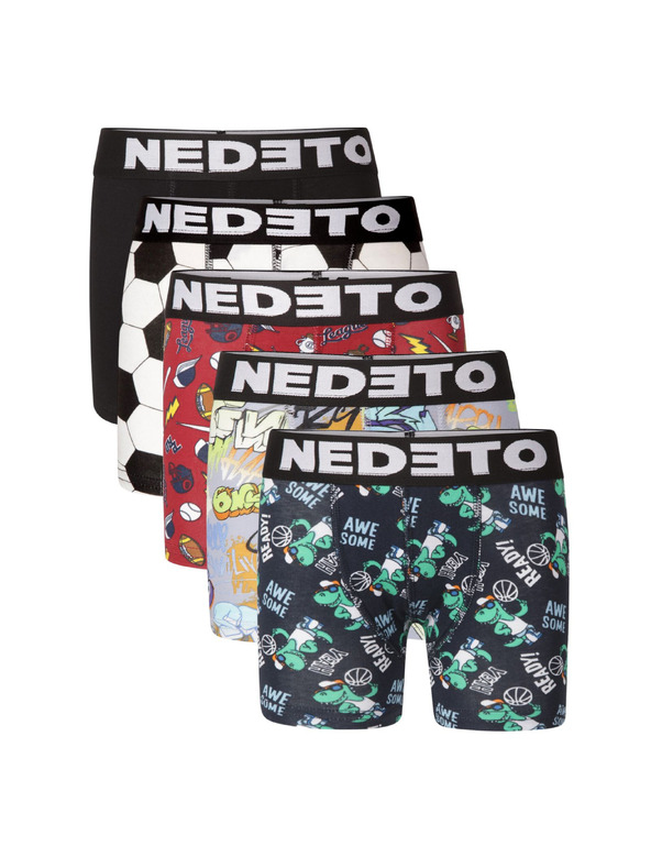 Nedeto Sada pěti - dětské boxerky Nedeto vícebarevné