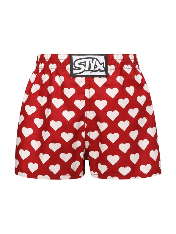 Styx Dětské trenky Styx art klasická guma srdíčka
