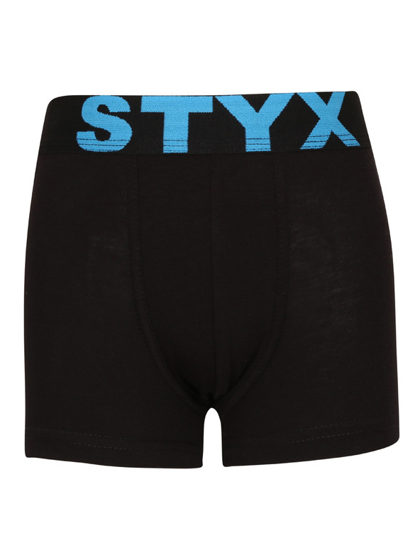 Styx Sada tří - dětské boxerky Styx sportovní guma černé