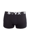 Styx Sada tří - dětské boxerky Styx sportovní guma černé