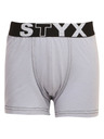 Styx Dětské boxerky Styx sportovní guma světle šedé