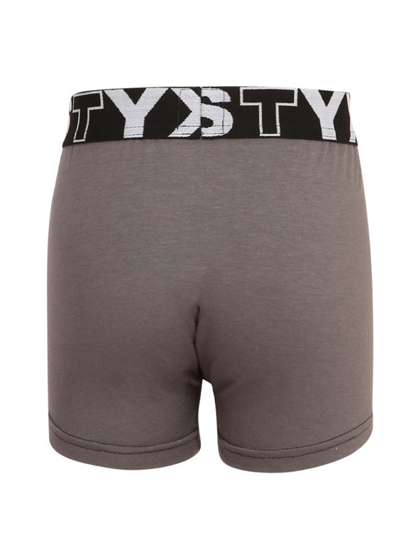 Styx Dětské boxerky Styx sportovní guma tmavě šedé