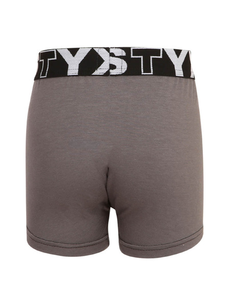 Styx Dětské boxerky Styx sportovní guma tmavě šedé