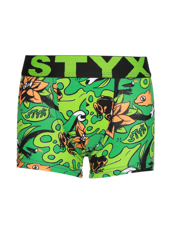 Styx Sada tří - dětské boxerky Styx art sportovní guma vícebarevné