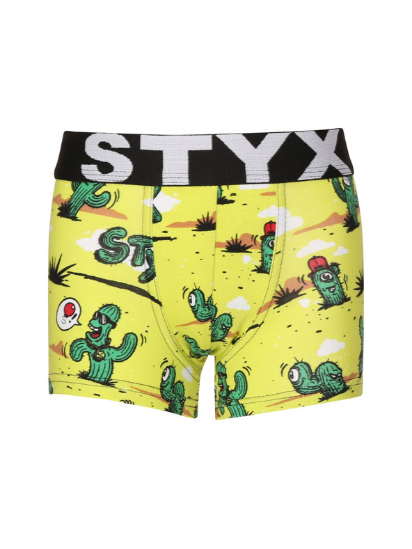 Styx Sada tří - dětské boxerky Styx art sportovní guma vícebarevné
