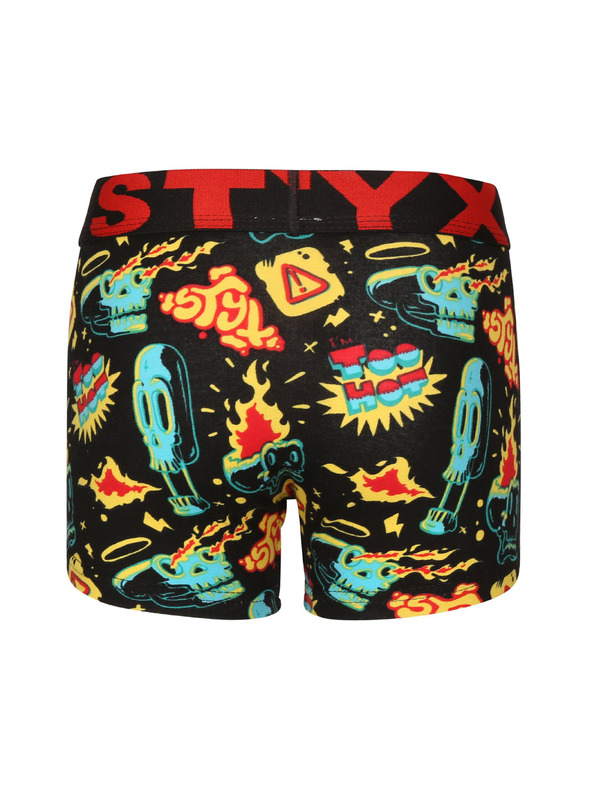 Styx Sada tří - dětské boxerky Styx art sportovní guma vícebarevné