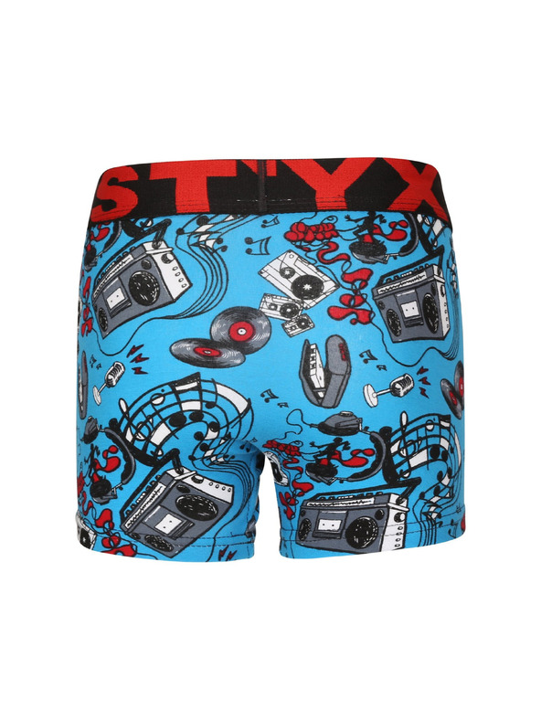 Styx Sada tří - dětské boxerky Styx art sportovní guma vícebarevné