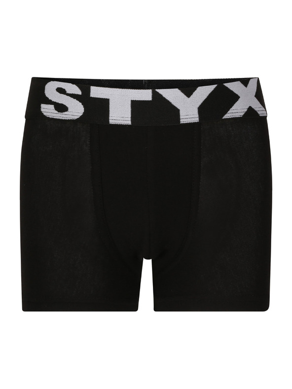 Styx Sada tří - dětské boxerky Styx sportovní guma černé