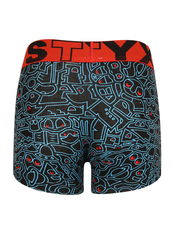 Styx Dětské boxerky Styx art sportovní guma doodle
