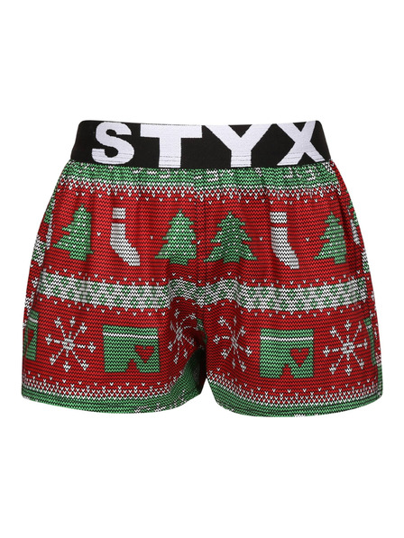 Styx Dětské trenky Styx art sportovní guma Vánoce pletené