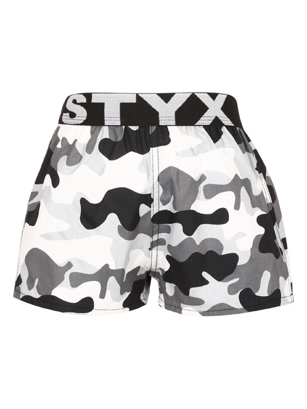 Styx Dětské trenky Styx art sportovní guma maskáč