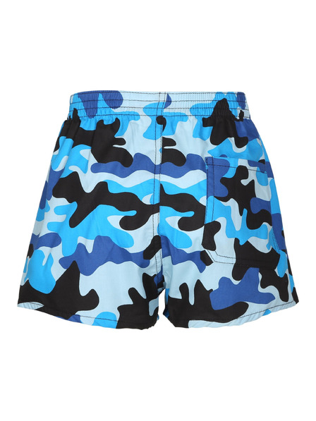Styx Dětské trenky Styx art klasická guma maskáč modrý