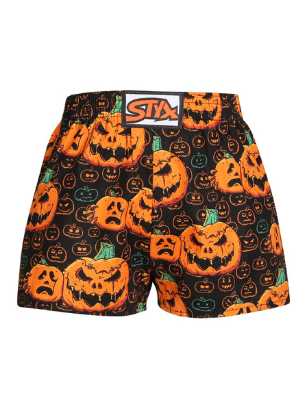 Styx Dětské trenky Styx art klasická guma Halloween dýně