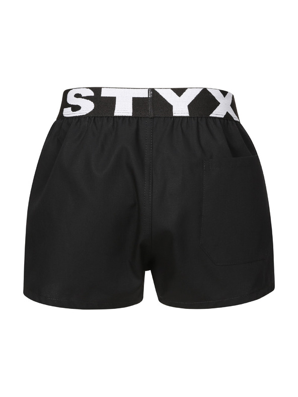 Styx Dětské trenky Styx sportovní guma černé