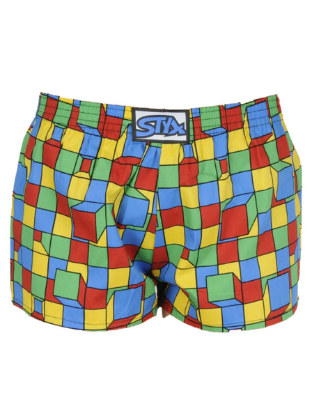 Styx Dětské trenky Styx art klasická guma kostky