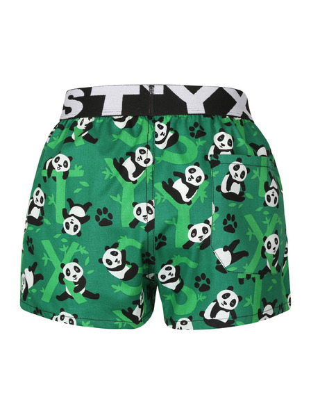 Styx Dětské trenky Styx art sportovní guma pandy
