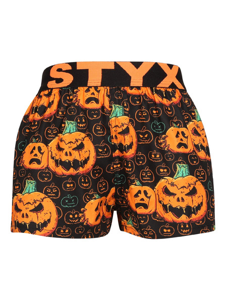 Styx Dětské trenky Styx art sportovní guma Halloween dýně
