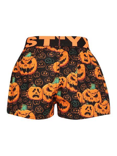 Styx Dětské trenky Styx art sportovní guma Halloween dýně