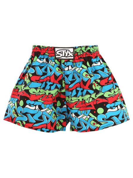 Styx Dětské trenky Styx art klasická guma graffiti
