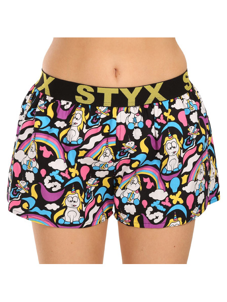 Styx Sada pěti - dámské trenky Styx art sportovní guma vícebarevné