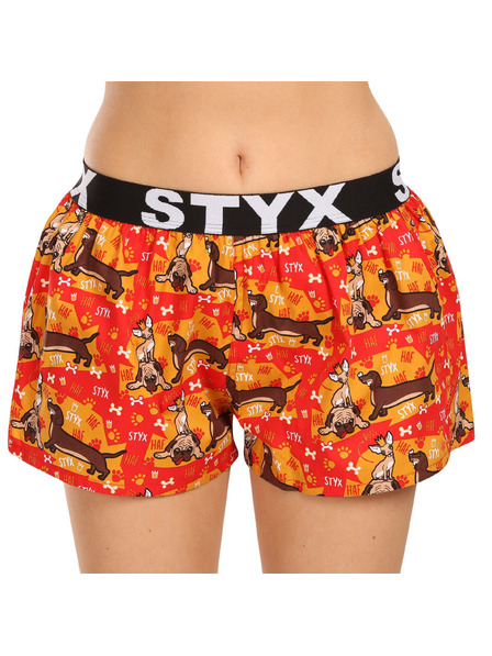 Styx Sada tří - dámské trenky Styx art sportovní guma vícebarevné