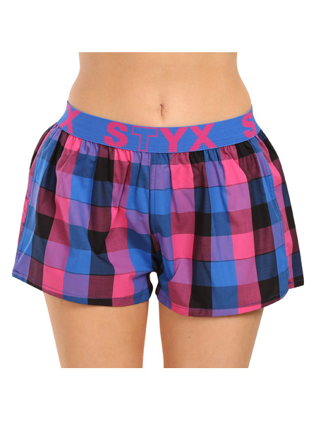Styx Sada tří - dámské trenky Styx sportovní guma vícebarevné
