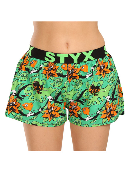 Styx Sada tří - dámské trenky Styx art sportovní guma vícebarevné