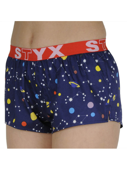 Styx Dámské trenky Styx art sportovní guma planety