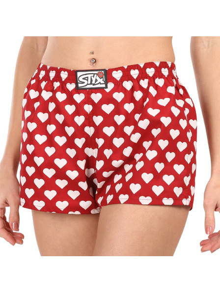 Styx Dámské trenky Styx art klasická guma srdíčka