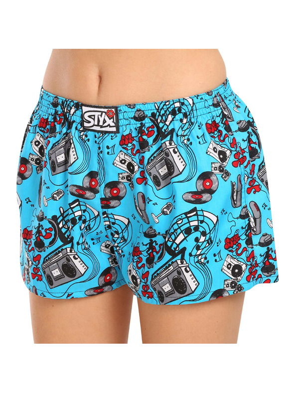 Styx Sada tří - dámské trenky Styx art klasická guma vícebarevné