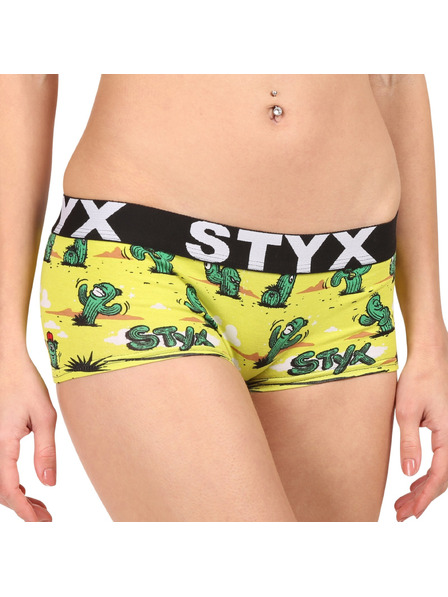 Styx Dámské kalhotky Styx art s nohavičkou kaktusy