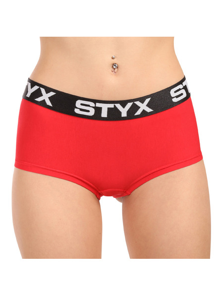 Styx Dámské kalhotky Styx s nohavičkou červené