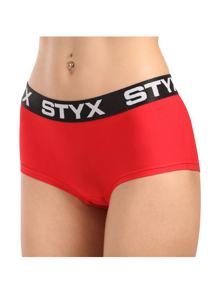 Styx Dámské kalhotky Styx s nohavičkou červené