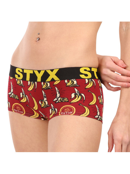 Styx Dámské kalhotky Styx art s nohavičkou banány