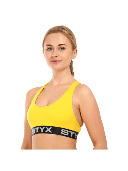 Styx Dámská podprsenka Styx sport žlutá