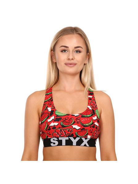 Styx Dámská podprsenka Styx sport art melouny