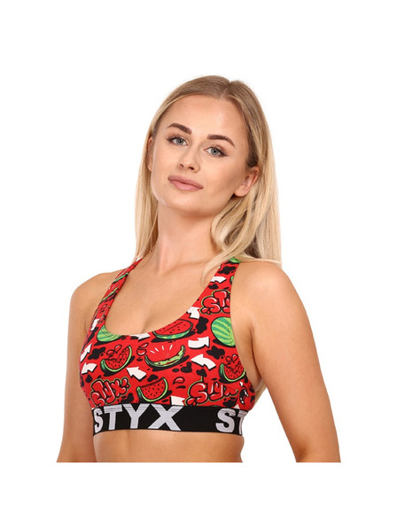Styx Dámská podprsenka Styx sport art melouny