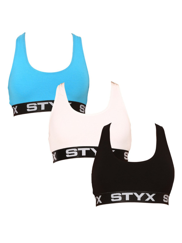 Styx Sada tří - dámská podprsenka Styx sport vícebarevná