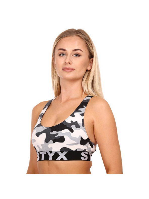 Styx Dámská podprsenka Styx sport art maskáč