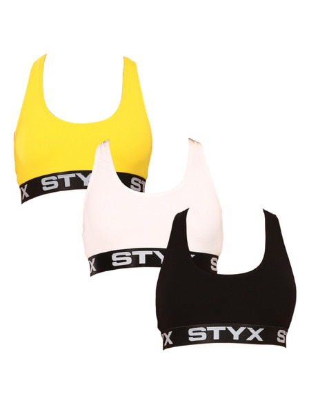 Styx Sada tří - dámská podprsenka Styx sport vícebarevná